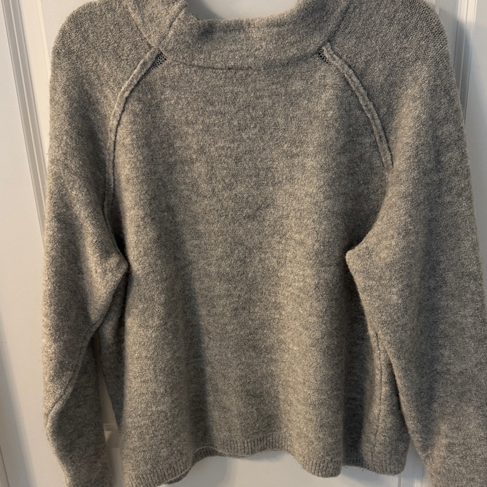 Free People Gray Cowl Neck Sweater - Picture 4 of 5